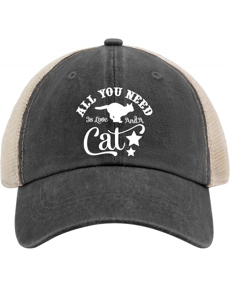 Sun hat Womens cat Star Image alll You needd is loveq Cowboy hat for Women Funny Golf hat Gifts for Him Golf Hats Allblack $1...