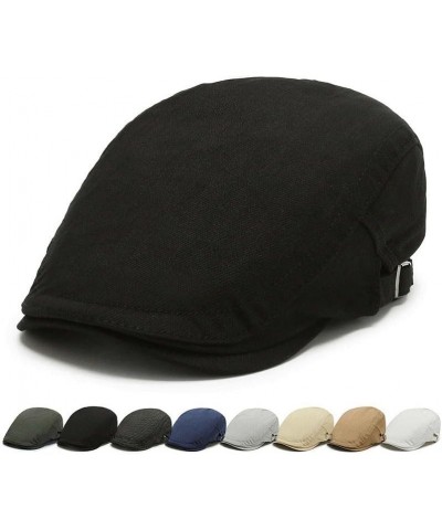 Fashion hat Men's Bare Plate Simple Duck Tongue Cap Female Retro Breathable Cowboy Forward Cap C $14.08 Newsboy Caps