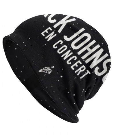 Jack Music Johnson Adult Fashion Knitted Hat Casual Warm Knit Hat Men Women Winter Print Pattern Skull Cap Black $11.84 Skull...