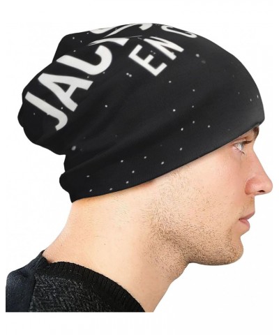 Jack Music Johnson Adult Fashion Knitted Hat Casual Warm Knit Hat Men Women Winter Print Pattern Skull Cap Black $11.84 Skull...