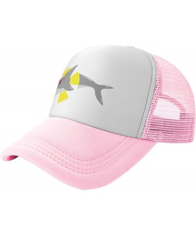 Mesh Dad Hat Adjustable Washed Funny Baseball Dad Cap Funny Distressed Ball Trucker Cap Shark Summer Vacation Pink $10.58 Bas...