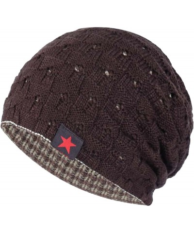 Men Women ????eanie Knitted Hat Soft Warm Slouchy Plain Knit Hat ????kull Hats for Outdoor E $9.01 Skullies & Beanies