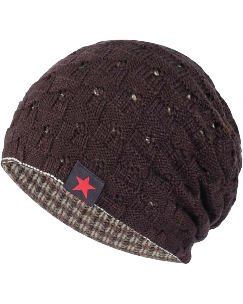 Men Women ????eanie Knitted Hat Soft Warm Slouchy Plain Knit Hat ????kull Hats for Outdoor E $9.01 Skullies & Beanies