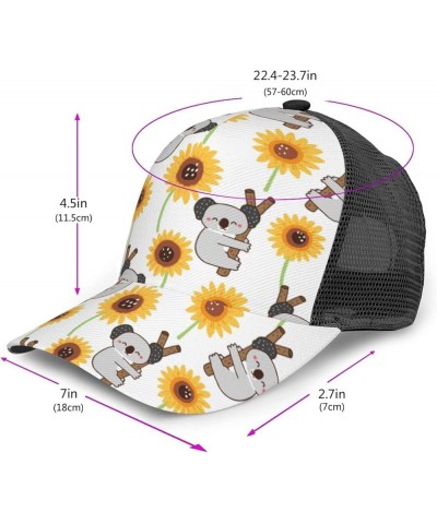 Sunflowers Curved Brim Mesh Baseball Cap Casual Sun Hat All Seasons for Unisex Sunflowers6 $9.27 Baseball Caps