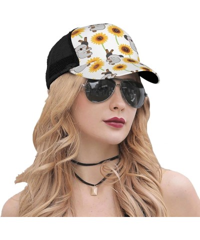 Sunflowers Curved Brim Mesh Baseball Cap Casual Sun Hat All Seasons for Unisex Sunflowers6 $9.27 Baseball Caps