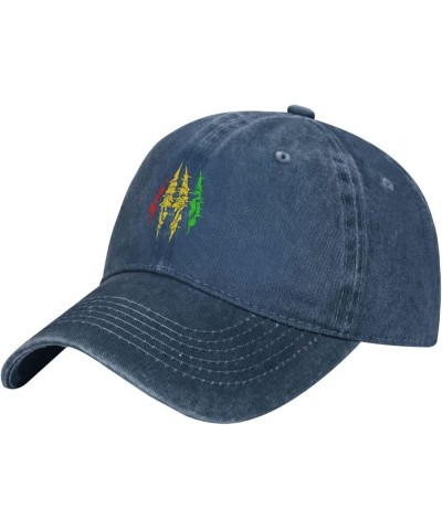 Jamaica Flag Denim Baseball Cap Men Women Fashion Adjustable Buckle Hat Dad Trucker Hats Sports Cap Black Navy Blue $10.70 Ba...