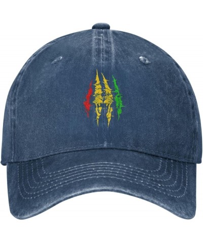 Jamaica Flag Denim Baseball Cap Men Women Fashion Adjustable Buckle Hat Dad Trucker Hats Sports Cap Black Navy Blue $10.70 Ba...