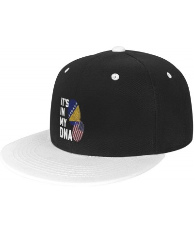 Bosnia and Herzegovina It's in My DNA Baseball Cap for Men Women Snapback Hat Adjustable Flat Bill Hats White $13.84 Baseball...