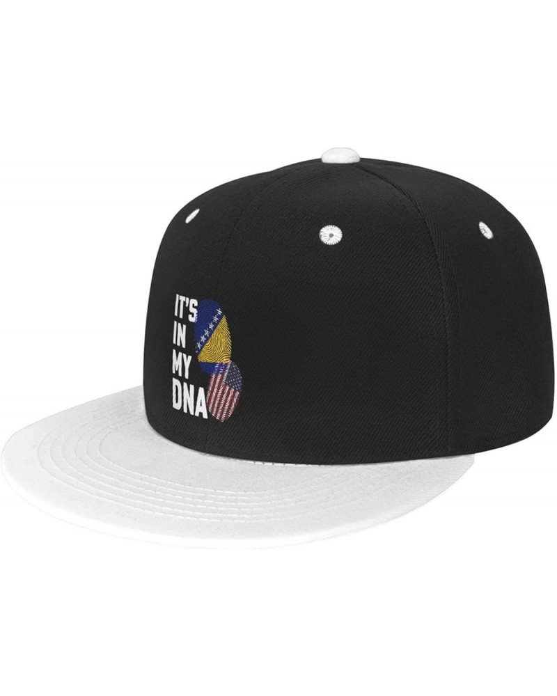 Bosnia and Herzegovina It's in My DNA Baseball Cap for Men Women Snapback Hat Adjustable Flat Bill Hats White $13.84 Baseball...