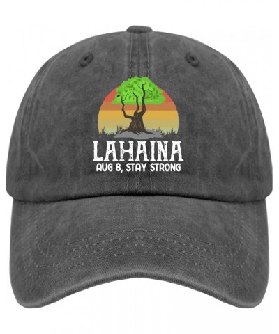 Lahaina Maui Strong Hat Men's Hat Pigment Black Men's Hats Gifts for Him Golf Hats Pigment Black $11.33 Skullies & Beanies