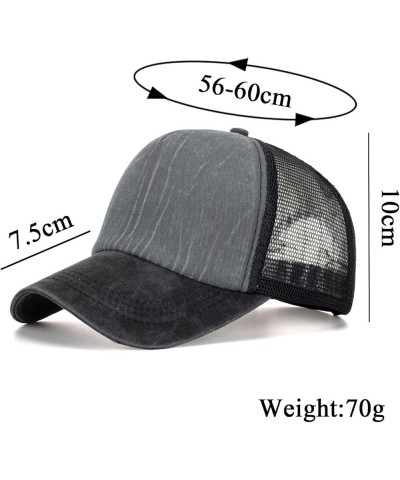 Performance Mesh Baseball Cap for Women Men, Two Tone Adjustable Breathable Snapback Hats Cool Running Sport Hat Purple $6.26...