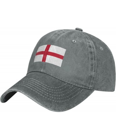 Flag of England Dad Hat Vintage Baseball Cap for Men Women Hats Gifts Trucker Caps Gray $13.20 Baseball Caps