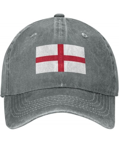 Flag of England Dad Hat Vintage Baseball Cap for Men Women Hats Gifts Trucker Caps Gray $13.20 Baseball Caps