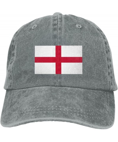 Flag of England Dad Hat Vintage Baseball Cap for Men Women Hats Gifts Trucker Caps Gray $13.20 Baseball Caps