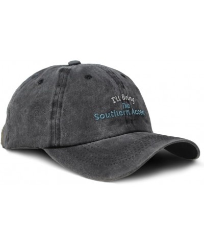 Soft Washed Baseball Cap I'll Bring The Southern Accent Cotton Dad Hats for Men & Women Black $12.88 Baseball Caps