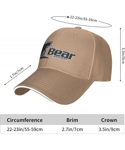 Bear Archery Unisex Classic Hat Adjustable Fashion Casquette for Men Women Natural $9.21 Baseball Caps