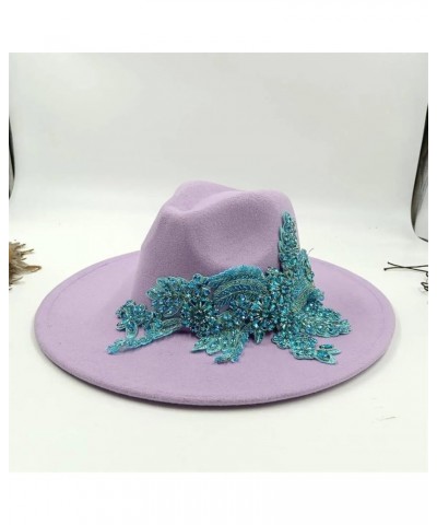 Women's Jazz Hat DIY Fedora Hat Rhinestone Hat Fedora Hat Sombrero Hat 4 $25.97 Fedoras