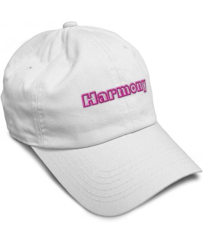 Soft Baseball Cap Harmony Cotton Dad Hats for Men & Women White $15.00 Baseball Caps