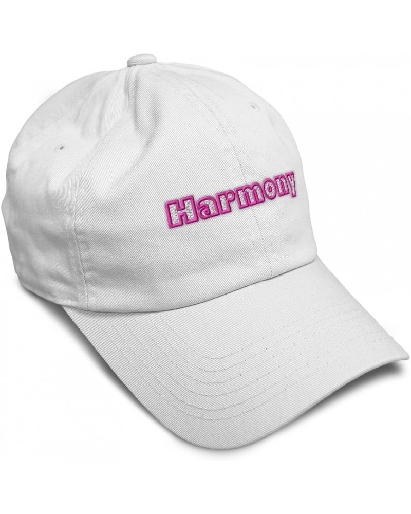 Soft Baseball Cap Harmony Cotton Dad Hats for Men & Women White $15.00 Baseball Caps