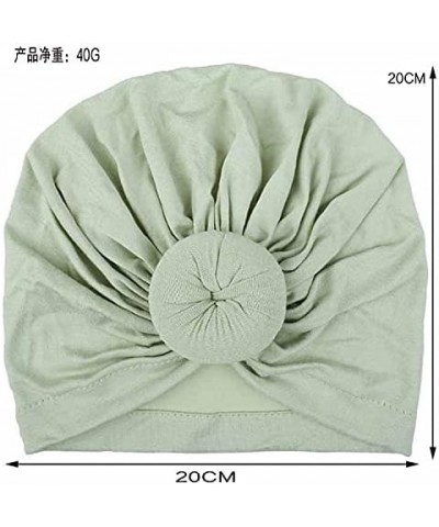 African Turban Donuts Knot Pre-Tied Bonnet Beanie Cap Headwrap Headband for Women 4pcs Green&coffee&sapphire&green $8.61 Skul...