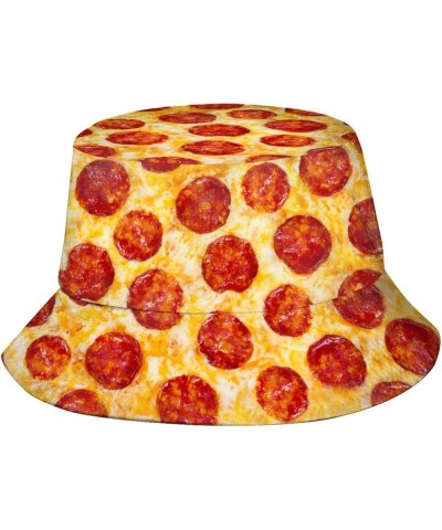 Fashion Print Bucket Hat for Women Men Unisex Fisherman Hats Outdoor Beach Travel Hiking Sun Cap Pepperoni Pizza 2 $8.99 Buck...