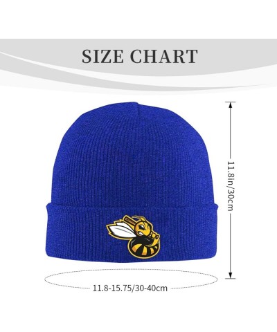 Salt Lake Bees Beanie Hat for Men and Women Winter Warm Hats Knit Slouchy Thick Skull Cap Blue $10.11 Skullies & Beanies