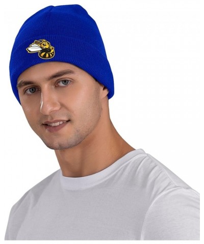 Salt Lake Bees Beanie Hat for Men and Women Winter Warm Hats Knit Slouchy Thick Skull Cap Blue $10.11 Skullies & Beanies