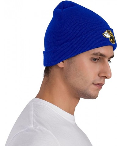 Salt Lake Bees Beanie Hat for Men and Women Winter Warm Hats Knit Slouchy Thick Skull Cap Blue $10.11 Skullies & Beanies