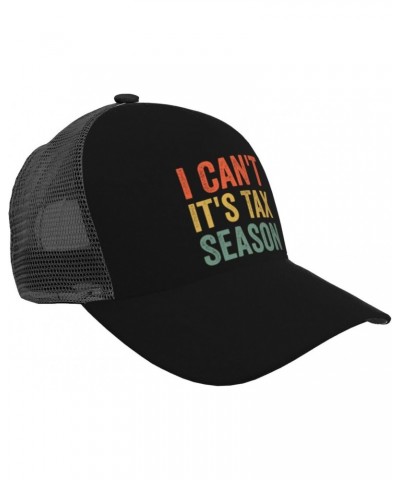 I Can't It's Tax Season Baseball Cap Men's Baseball Hat Women's Mesh Back Hat Trucker Hat Easy Dry Breathable Adjustable Hat ...