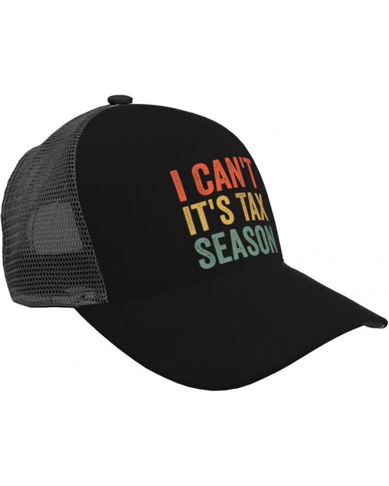 I Can't It's Tax Season Baseball Cap Men's Baseball Hat Women's Mesh Back Hat Trucker Hat Easy Dry Breathable Adjustable Hat ...