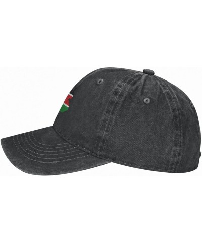 South Sudan Flag Map Unisex Classic Vintage Baseball Cap Mens Womens Trucker Hats Black $12.76 Baseball Caps