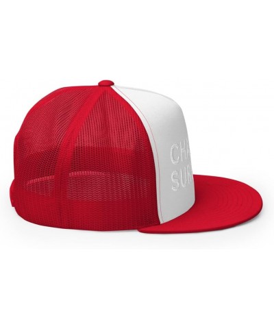 Chancla Survivor Hispanic Hat (Embroidered Trucker Cap) Red/ White/ Red $17.38 Baseball Caps