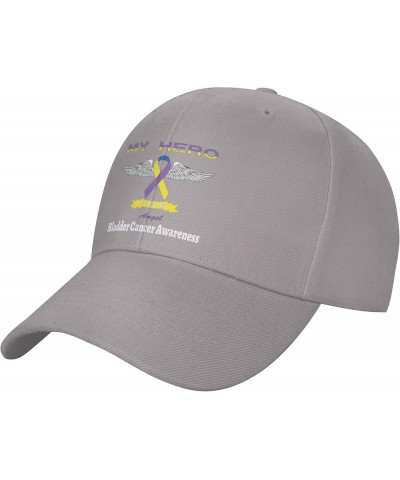 Bladder Cancer Awareness Baseball Cap Casquette Hat Sports Fan Caps Adjustable Size for Men Women Activities All Seasons Gray...