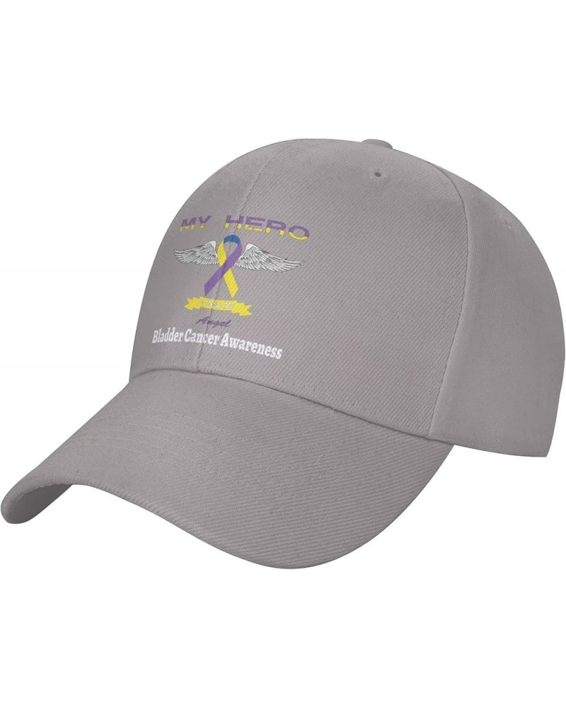 Bladder Cancer Awareness Baseball Cap Casquette Hat Sports Fan Caps Adjustable Size for Men Women Activities All Seasons Gray...