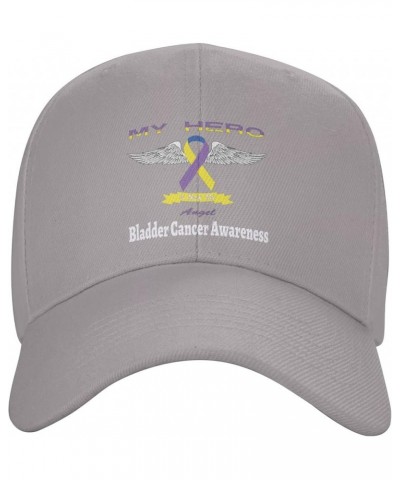 Bladder Cancer Awareness Baseball Cap Casquette Hat Sports Fan Caps Adjustable Size for Men Women Activities All Seasons Gray...