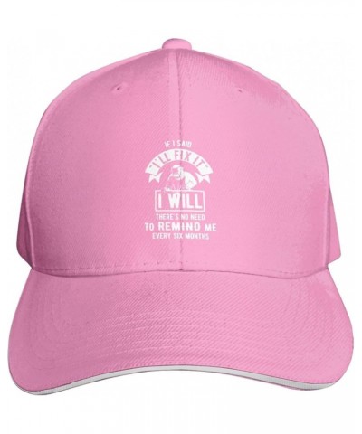 If I Said I'll Fix It Baseball Cap Funny Sandwich Caps Dad Hat Curved Visor Headwear for Men Women Pink $11.41 Baseball Caps