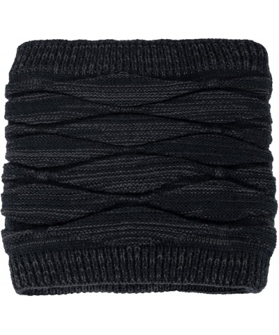 Hat Neutral Women Men Autumn and Winter Solid Color Wool Hat Thickened Warm Ear Cold Knitted Hat Scarf Two Hat Navy $12.34 Sk...