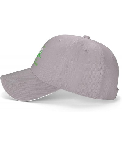 in May We Wear Green Mental Health Awareness Month Baseball Cap Hats Adjustable Magic Buckle Dad Hats Running Workouts Hats G...