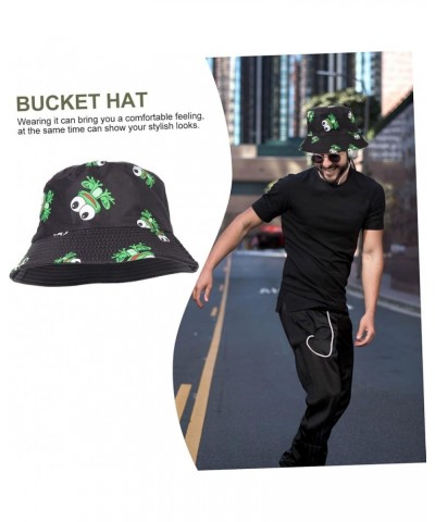 2pcs Mushroom Bucket Hat Men and Women Decorative Hat Sun Cotton As Shown-2x5pcs $8.25 Bucket Hats