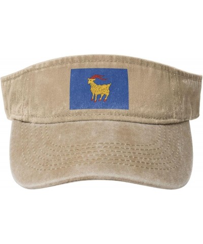 Flag of Istria (Historical) Sun Visor Hats for Women Men Sun Hat Cotton Golf Hat Vintage Baseball Cap Natural $13.05 Sun Hats