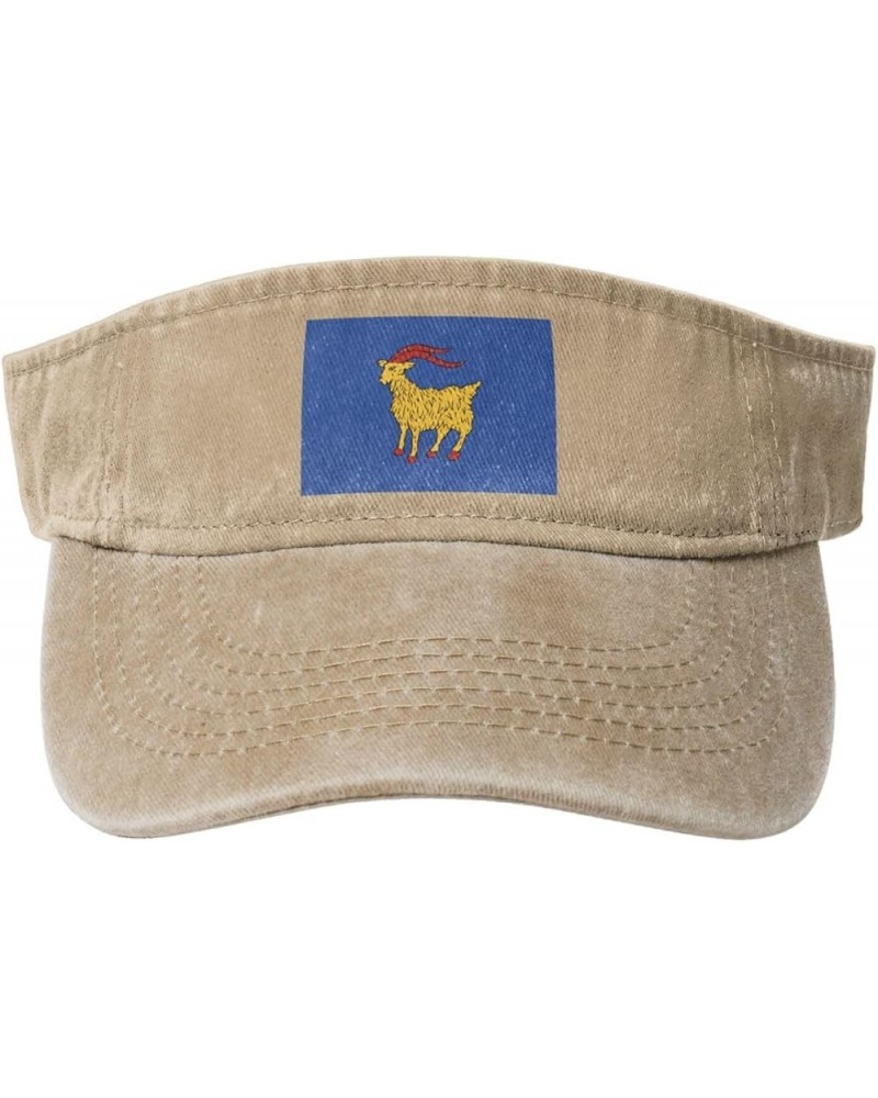 Flag of Istria (Historical) Sun Visor Hats for Women Men Sun Hat Cotton Golf Hat Vintage Baseball Cap Natural $13.05 Sun Hats