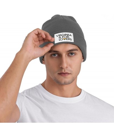 Beanie Hat Virginia is for Lovers Skull Cap Thin Soft Knit Hats Helmet Liner Sleep Caps for Men Women Deep Heather $10.73 Sku...