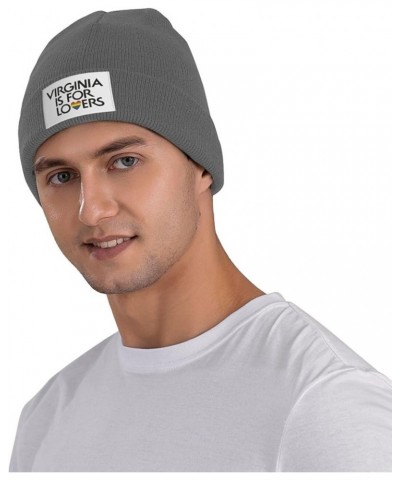 Beanie Hat Virginia is for Lovers Skull Cap Thin Soft Knit Hats Helmet Liner Sleep Caps for Men Women Deep Heather $10.73 Sku...