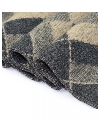 Classic Winter Casual Scarves Men Cashmere Scarf Warm Neckercheif Plaid Scarves Men Business Cotton Wraps Male Mk-13 $24.45 S...