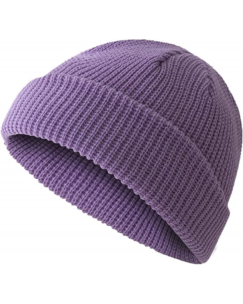 Womens Winter Warm Knitted Slouchy Wool Hats Cap Hat for Men Women Winter Knit Cuffed Soft Warm Ski Hats Unisex Q $5.61 Skull...