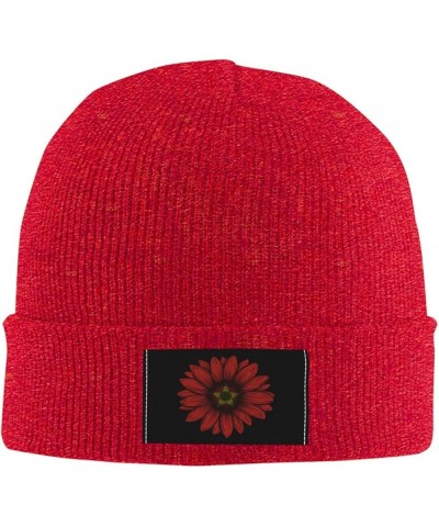 Vintage Sunflower Vietnam Flag Unisex Winter Knit Hat Black Red $14.30 Skullies & Beanies