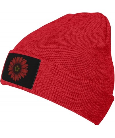 Vintage Sunflower Vietnam Flag Unisex Winter Knit Hat Black Red $14.30 Skullies & Beanies