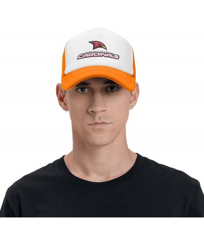 Saginaw Valley State University Logo Trucker Hats for Both Men and Women - Mesh Baseball Snapback Hats Orange $8.40 Baseball ...