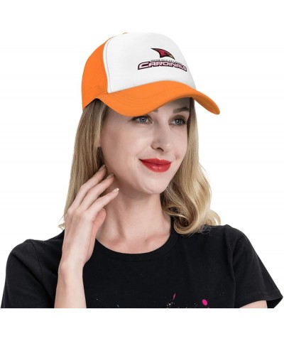 Saginaw Valley State University Logo Trucker Hats for Both Men and Women - Mesh Baseball Snapback Hats Orange $8.40 Baseball ...