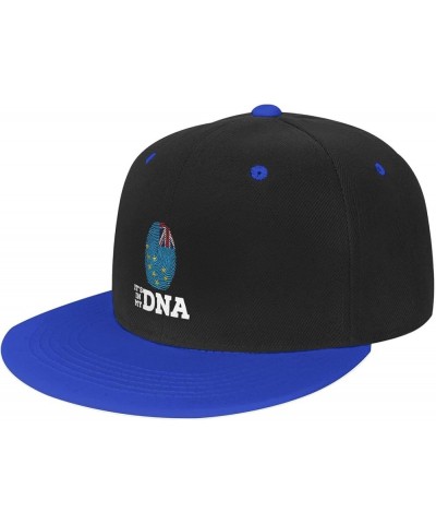 Tuvalu It's in My DNA Baseball Cap for Men Women Snapback Hat Adjustable Flat Bill Hats Blue $9.89 Baseball Caps